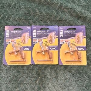 Cobra Mega Hook Lot Of 3 Brass 59903 New In Package